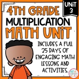 Multiplication Math Unit with Activities for FOURTH GRADE