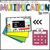Multiplication Math Fact Flash Cards to 12 - Fact Fluency Cards