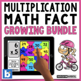 Multiplication Math Fact GROWING Boom Card Bundle | Jokes 