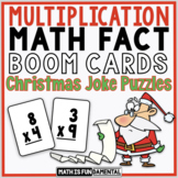 Multiplication Math Fact Practice | Boom Cards | Christmas
