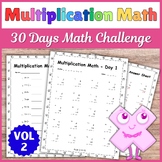 Back To School Multiplication Math Facts Fluency Practice, Math Facts Fluency