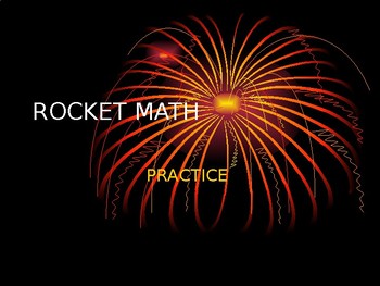 Preview of Multiplication Math Facts Power Point (Rocket Math Aligned)