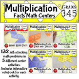 Multiplication Math Fluency Puzzle Bundle Math Center Acti