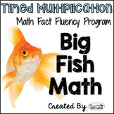 Multiplication Math Facts Timed Tests- "Big Fish Math"