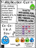 Multiplication Math Game - Fact Practice Factors 2, 3, 4, 