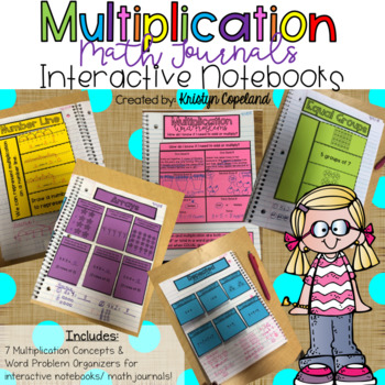 Preview of Multiplication Math Journal Pages (Interactive Math Notebooks)