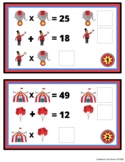 Multiplication Math Mystery Carnival Task Cards
