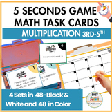 Multiplication Math Centers Task Cards Word Problems & Speed Math Game ...