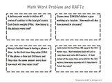 Multiplication Math Word Problems and RAFTs