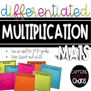 Preview of Multiplication Mats-Differentiated