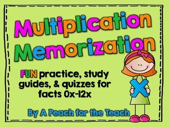 Preview of Multiplication Memorization