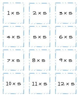 Multiplication Memory 5 & 10 Times Tables by Miss Nerney | TpT