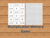 Multiplication Memory Game