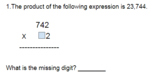 Multiplication Missing Digit Practice