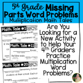 Multiplication Missing Parts Word Problems | 5th Grade