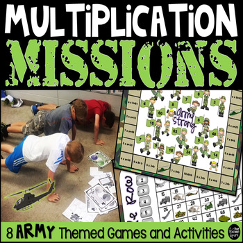Preview of Multiplication Bootcamp Missions Games and Activities Bundle