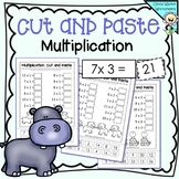 Multiplication (Mixed Order) Cut and Paste Math Worksheets