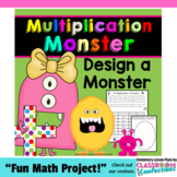Multiplication Activity : Create a Monster : Math Workshop