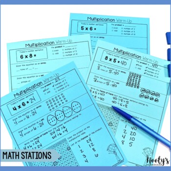 Multiplication Warm-Ups by Hooty's Homeroom | Teachers Pay Teachers