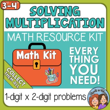 Preview of Solving Multiplication - partial products, distributive property, algorithm