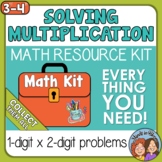 Solving Multiplication - partial products, distributive pr