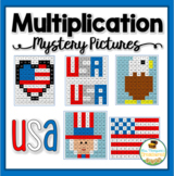 Multiplication Mystery Pictures- USA Patriotic