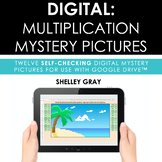 Multiplication Mystery Pictures for Basic Facts - Self-Che