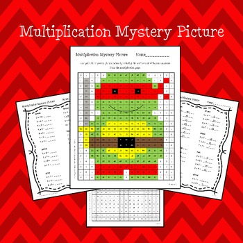Preview of Multiplication Mystery picture