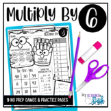 Multiplication NO PREP Worksheets Multiply by  6