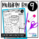 Multiplication NO PREP Worksheets Multiply by 9