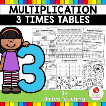 3 Times Table Worksheets Teaching Resources Teachers Pay Teachers