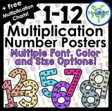Multiplication Number Posters (+ FREE charts)- Multiples o