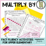 Multiplication Facts Practice and Activities 11 Times Tabl