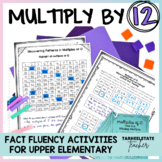 Multiplication Facts Practice and Activities 12 Times Tabl