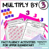 Multiplication Facts Practice and Activities 3 Times Table