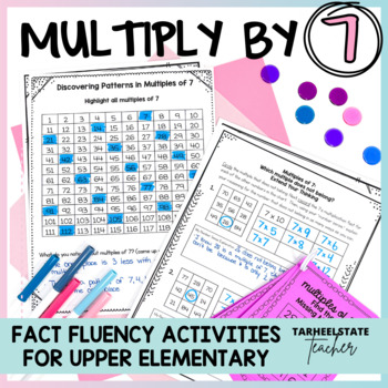 Preview of Multiplication Facts Practice and Activities 7 Times Table Multiply by 7
