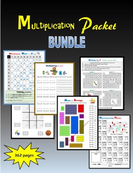 Preview of Multiplication Packets BUNDLE