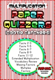 Multiplication Paper Quizzers (Cootie Catchers)