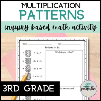 Preview of Multiplication Patterns Activity | Facts 1 - 12| Inquiry Based Math PYP