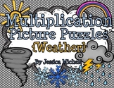 Multiplication Picture Puzzles {Weather}