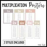 Multiplication Posters (2 Styles Included) - BOHO Morandi Theme