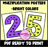 Multiplication Posters - Bright Colors