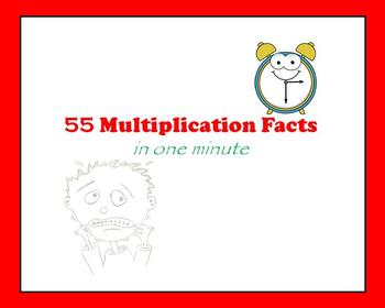 Preview of Multiplication PowerPoint - 55 Facts in One Minute