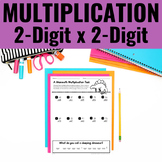 Multiplication Practice Sheets - 2-Digit by 2-Digit Multip