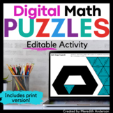Multiplication Practice Activity Puzzles 3 or 4 digits by 1 digit