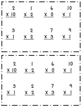 Multiplication Practice Booklets by Glitter Crayons and Little Hands