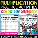Multiplication Practice Color By Number Multiplication Fac