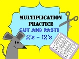 Multiplication Practice Cut and Paste