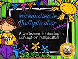 Multiplication Practice Freebie: Worksheets to introduce m