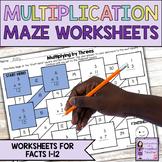 Multiplication Practice Math Mazes
